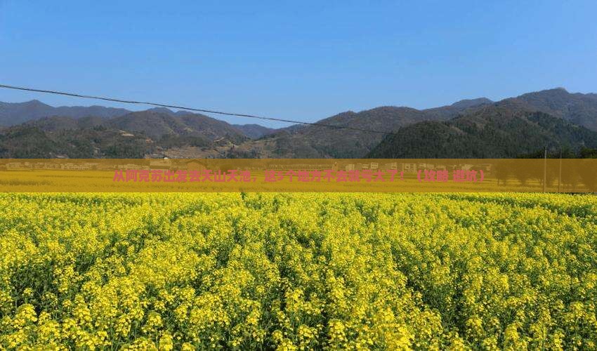 阿克苏到新疆天山天池必去地