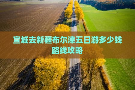 宣城去新疆布尔津五日游