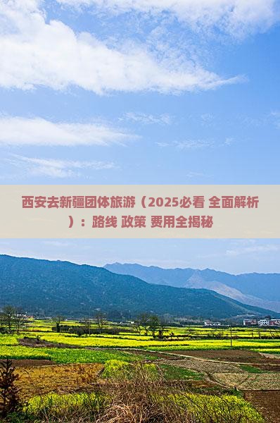 西安去新疆团体旅游