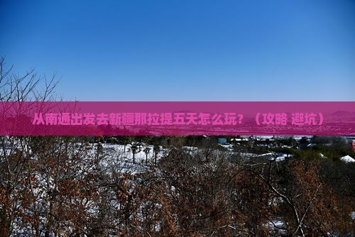 南通到新疆那拉提五日游