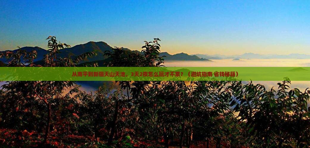 南平到新疆天山天池旅游