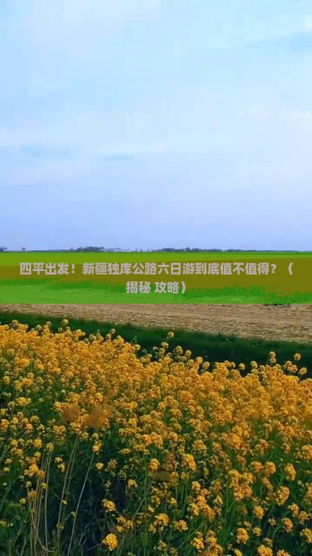 四平到新疆独库公路六日游