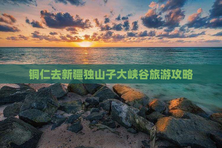 铜仁去新疆独山子大峡谷门票