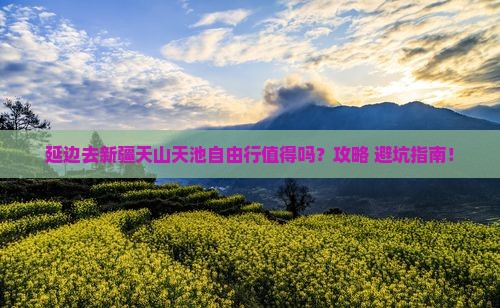 延边去新疆天山天池自由行