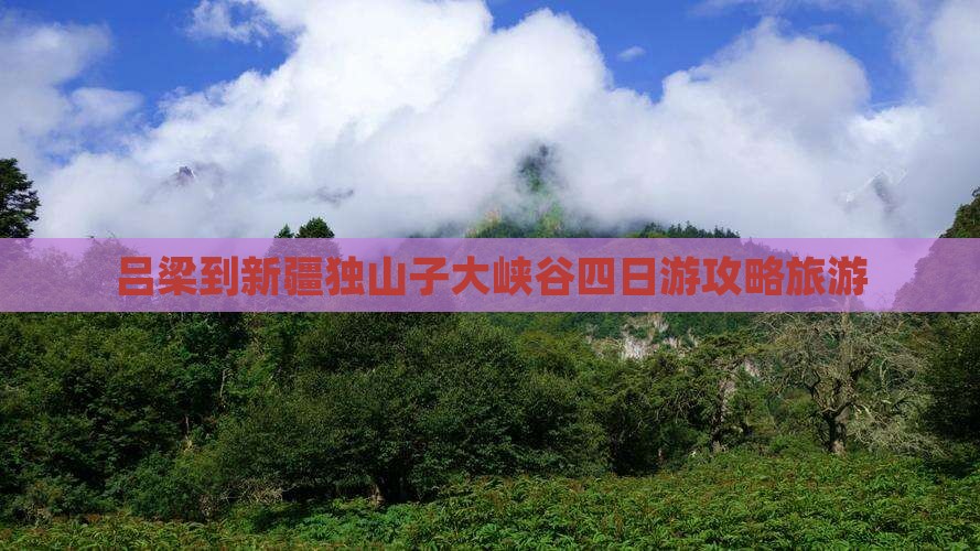 吕梁到新疆独山子大峡谷四日游