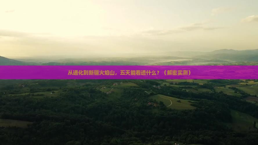 通化到新疆火焰山五日游