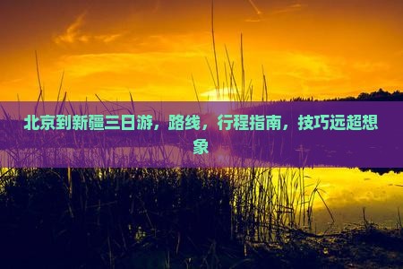 北京到新疆三日游
