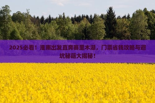 淮南到新疆赛里木湖门票