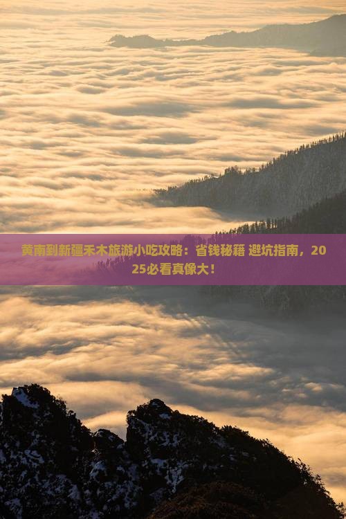 黄南到新疆禾木旅游小吃