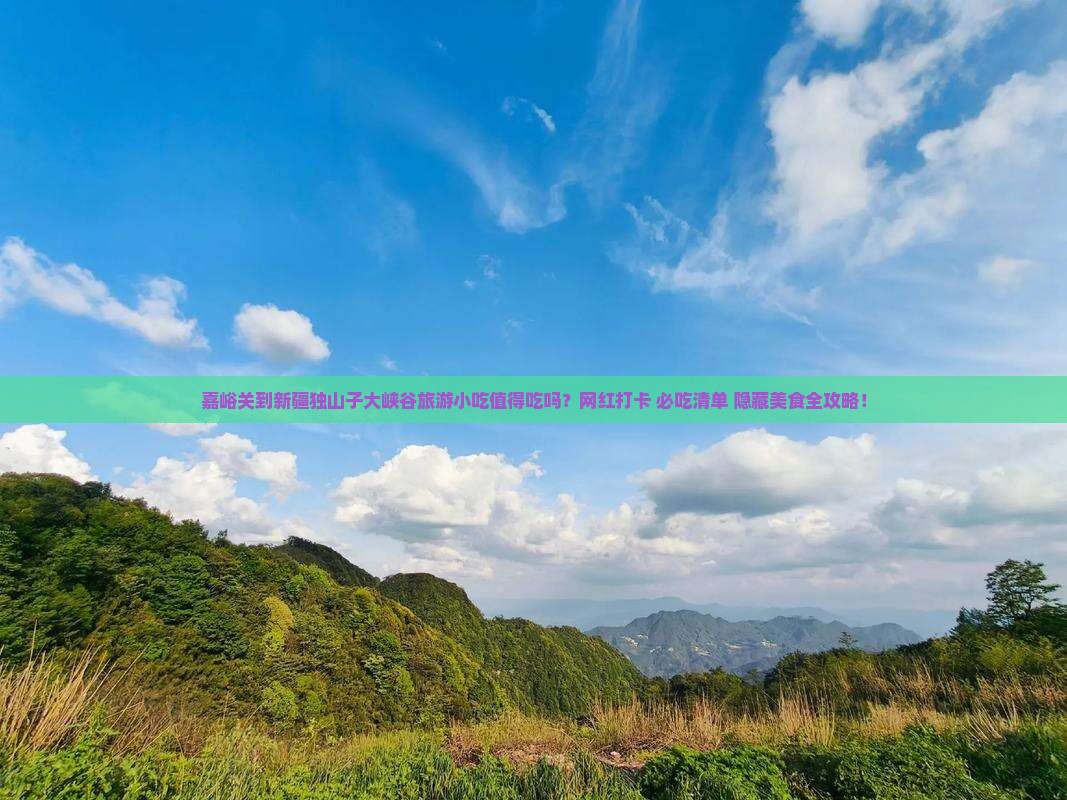 嘉峪关到新疆独山子大峡谷旅游小吃