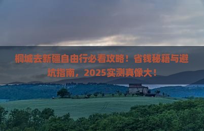 桐城去新疆自由行