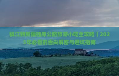 镇江到新疆独库公路旅游小吃