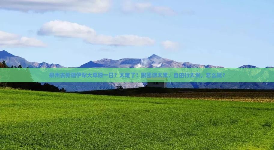 泉州去新疆伊犁大草原一日