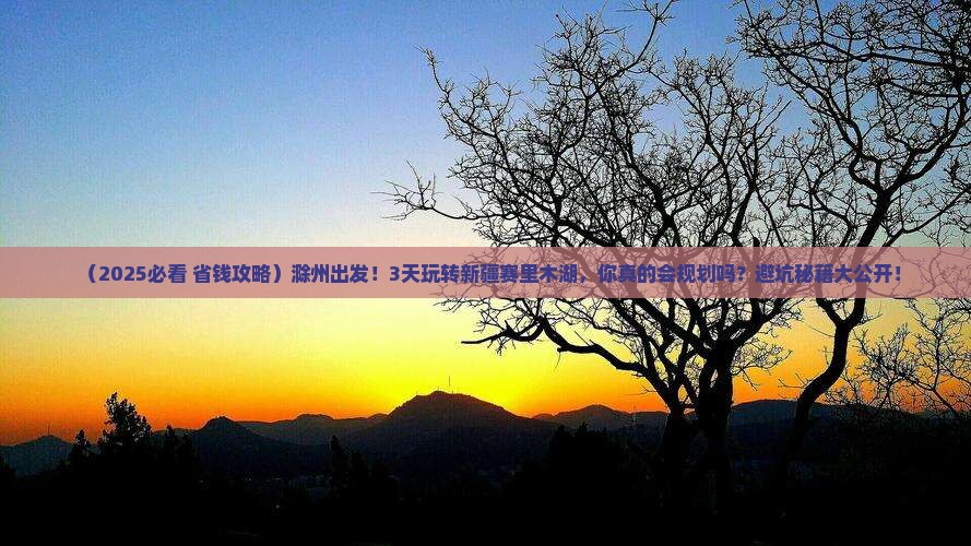 滁州到新疆赛里木湖三日游