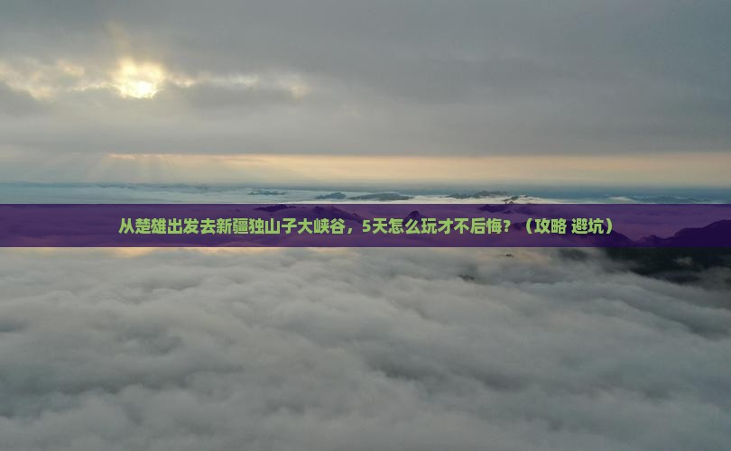楚雄到新疆独山子大峡谷景点