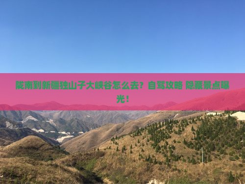 陇南到新疆独山子大峡谷景点