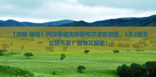 阿拉善盟去新疆布尔津自由团