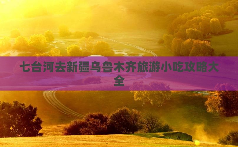 七台河去新疆乌鲁木齐旅游小吃