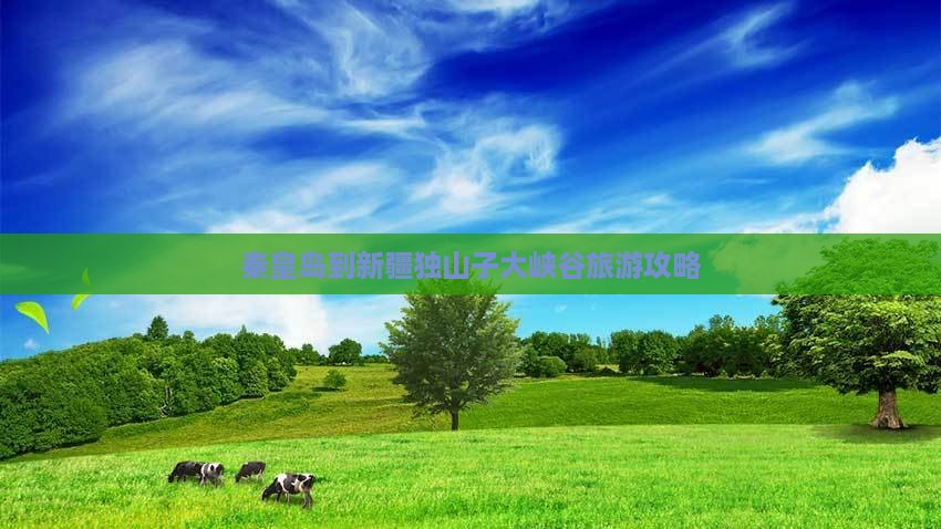 秦皇岛到新疆独山子大峡谷景点