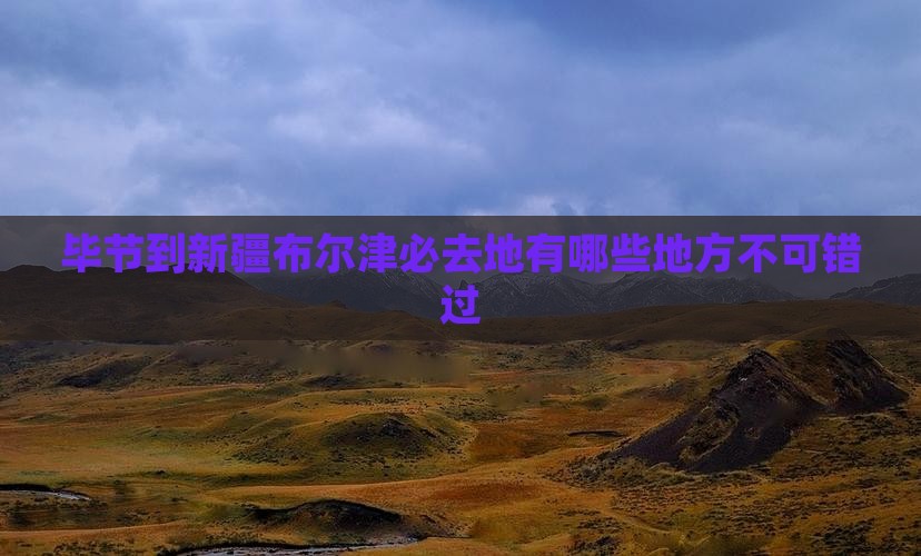毕节到新疆布尔津必去地