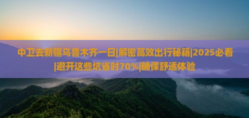中卫去新疆乌鲁木齐一日