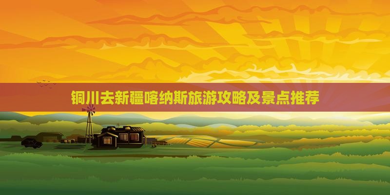 铜川去新疆喀纳斯个人游