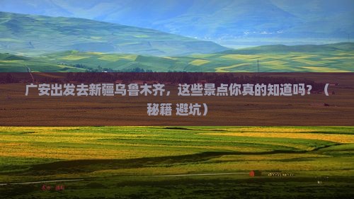 广安去新疆乌鲁木齐景点