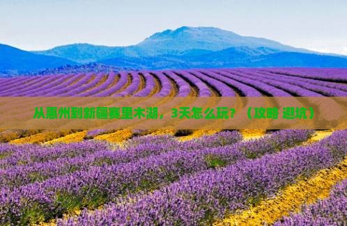 惠州到新疆赛里木湖自由行