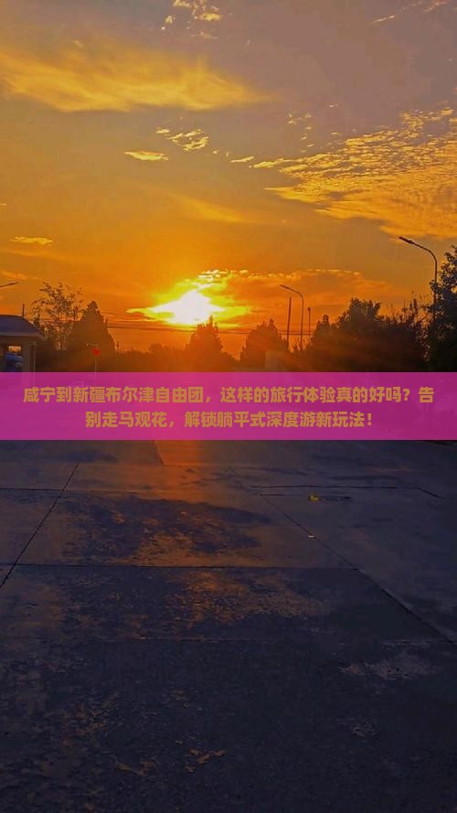 咸宁到新疆布尔津自由团