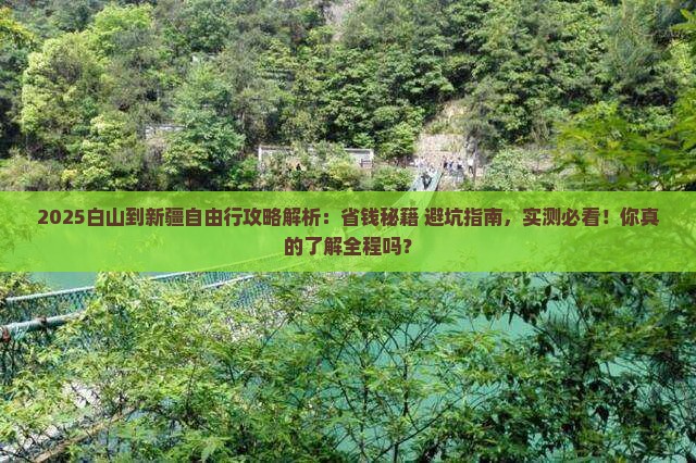 白山到新疆自由行