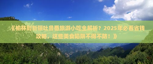 榆林到新疆吐鲁番旅游小吃