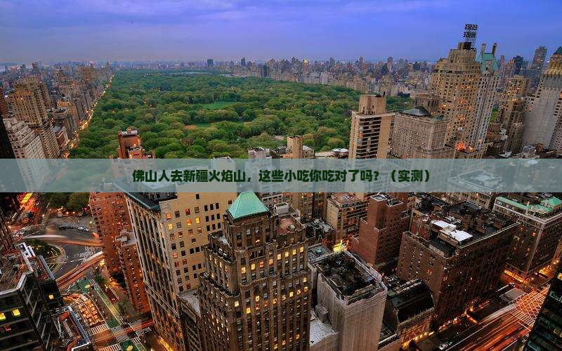 佛山去新疆火焰山旅游小吃