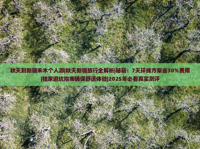 秋天到新疆禾木个人游
