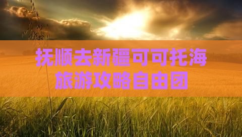 抚顺去新疆可可托海自由团