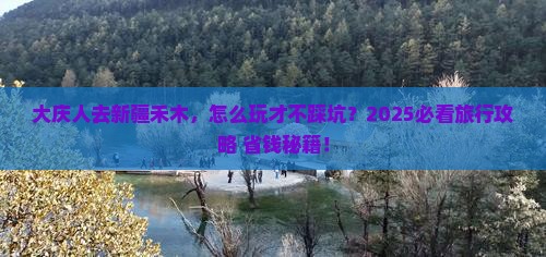 大庆去新疆禾木旅行社