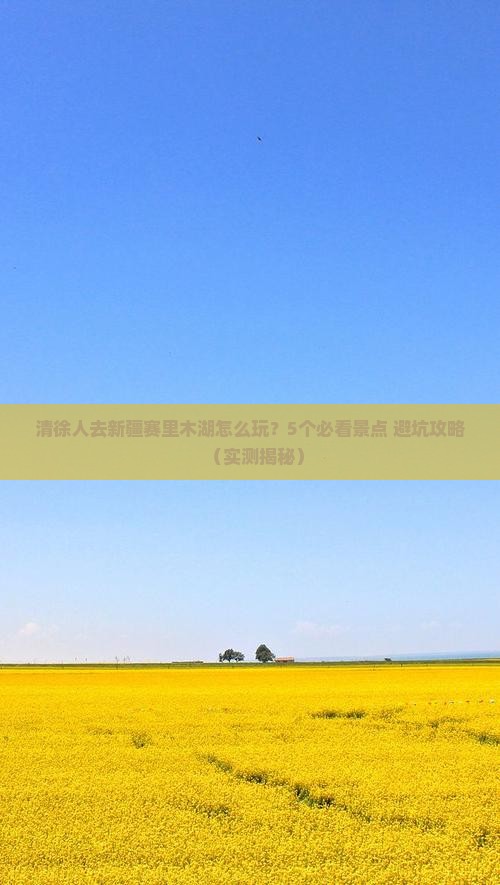 清徐去新疆赛里木湖旅行社