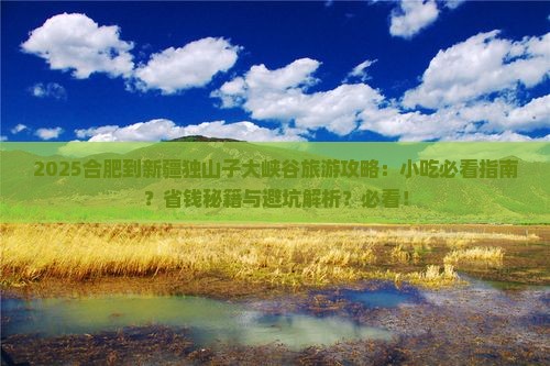 合肥到新疆独山子大峡谷旅游小吃