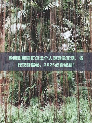 黔南到新疆布尔津个人游