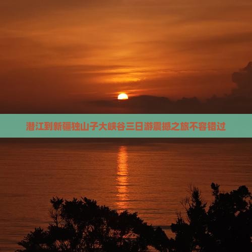 潜江到新疆独山子大峡谷三日游