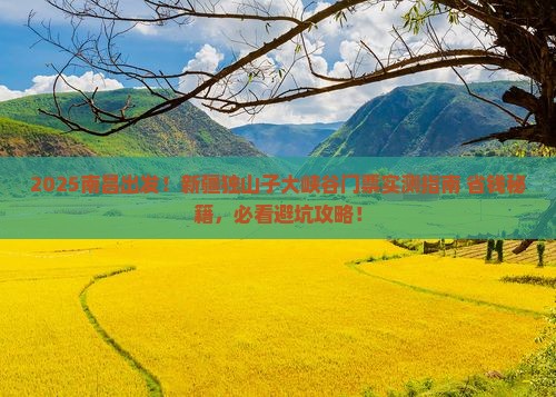 南昌到新疆独山子大峡谷门票
