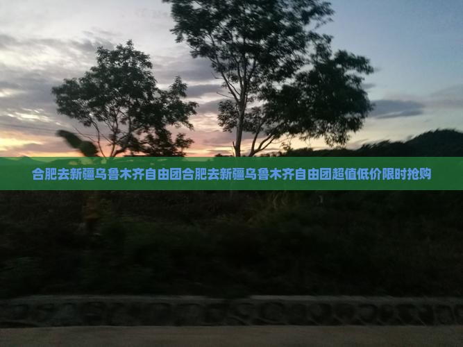 合肥去新疆乌鲁木齐自由团
