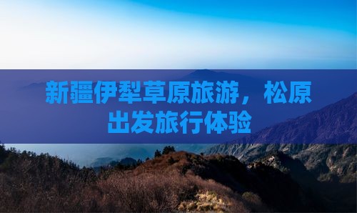 松原到新疆伊犁大草原旅行社