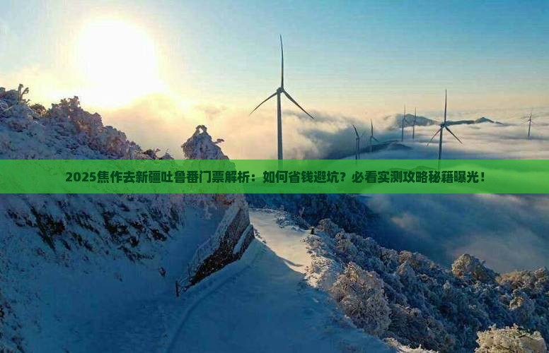 焦作去新疆吐鲁番门票