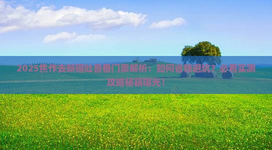 焦作去新疆吐鲁番门票