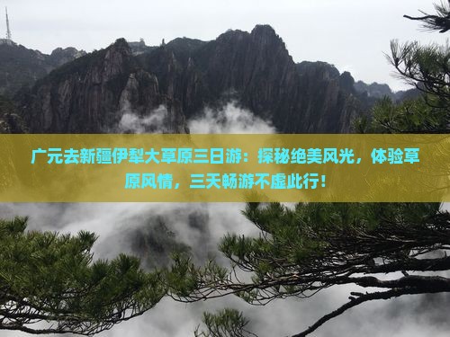 广元去新疆伊犁大草原三日游