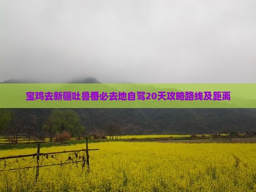宝鸡去新疆吐鲁番必去地