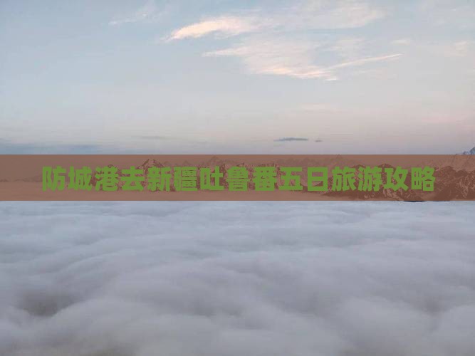 防城港去新疆吐鲁番五日游
