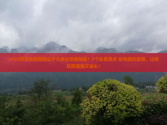 阿里去新疆独山子大峡谷景点