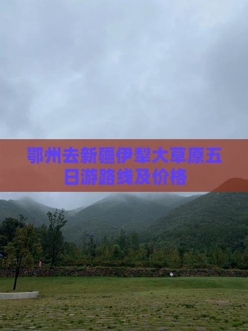 鄂州去新疆伊犁大草原五日游