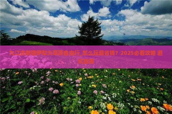 九江去新疆伊犁大草原自由行